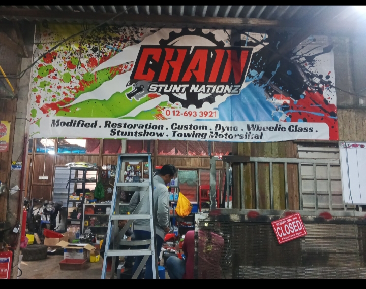 Chain Stunt Nationz in Tanjung Karang