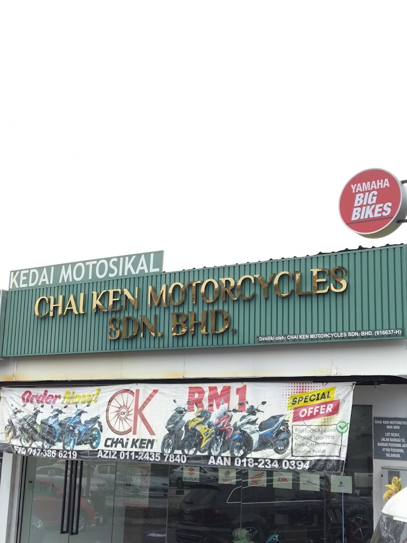 Chai Ken Motorcycles Sdn Bhd (Kinrara) in Puchong