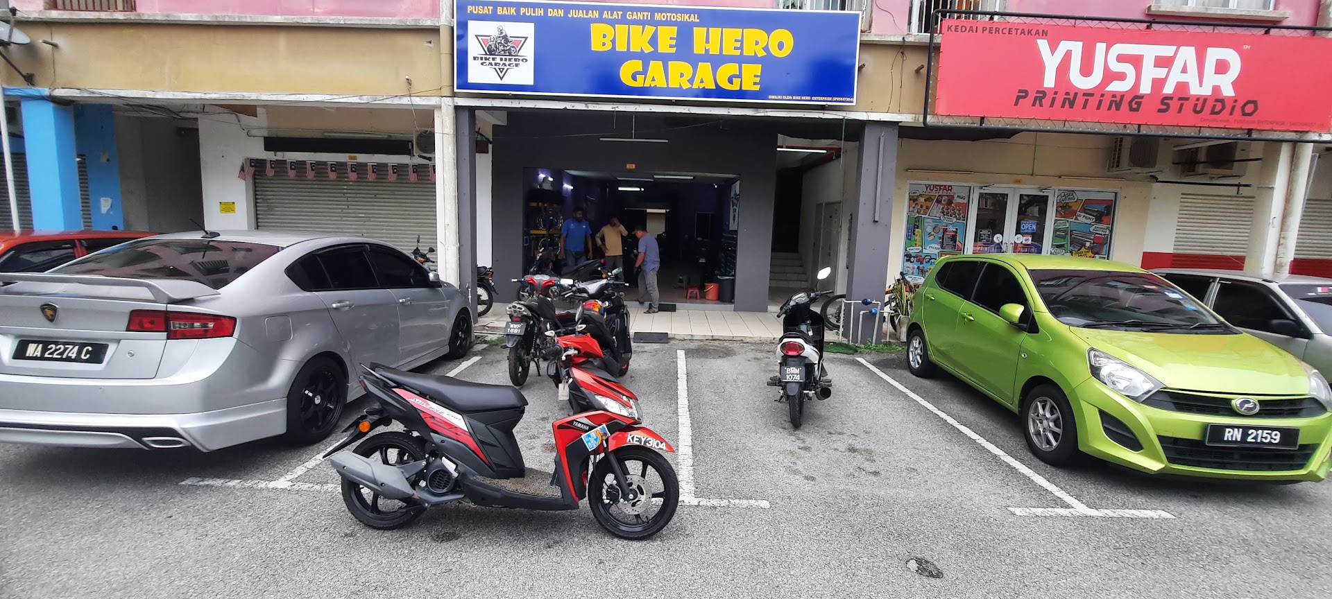 Bike hero garage in Tanjong Malim